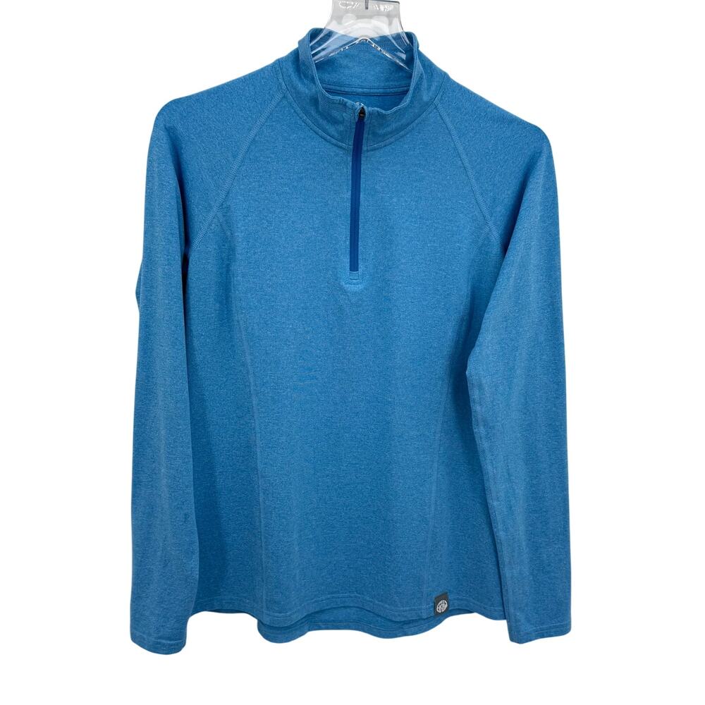 Rei Co Op shirt women's M pullover 1/4 zip performance active lightweight blue